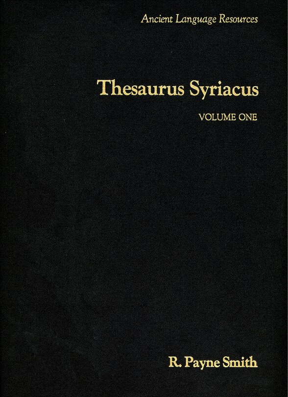 Front cover_Thesaurus Syriacus