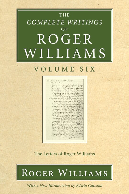 Couverture_The Complete Writings of Roger Williams, Volume 6
