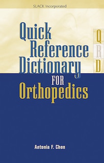 Couverture_Quick Reference Dictionary For Orthopedics