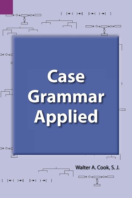 Couverture_Case Grammar Applied