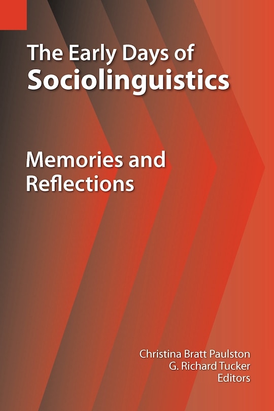 Front cover_The Early Days of Sociolinguistics