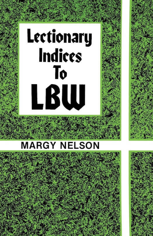 Front cover_Lectionary Indices to Lbw