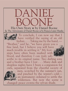 Front cover_Daniel Boone: His Own Story