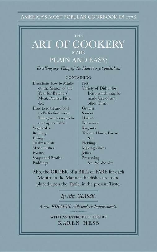 Front cover_The Art of Cookery Made Plain and Easy