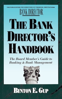 Couverture_The Bank Director's Handbook