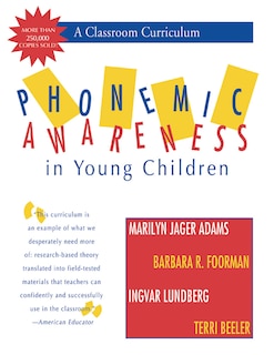 Front cover_Phonemic Awareness In Young Children