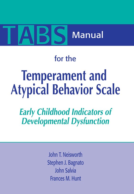 Front cover_Manual For The Temperament And Atypical Behavior Scale (tabs)