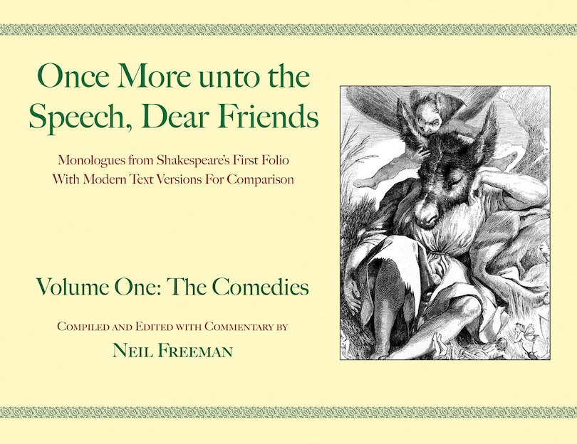 Front cover_Once More unto the Speech, Dear Friends