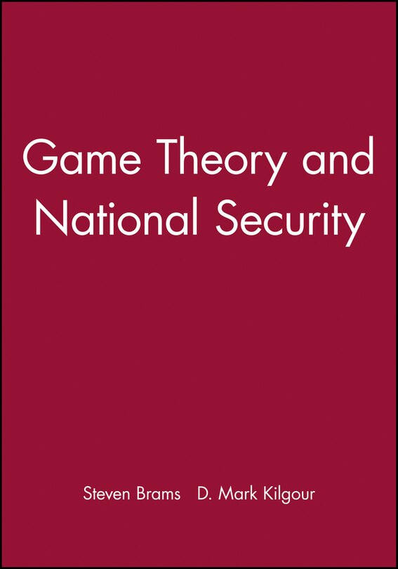 Front cover_Game Theory and National Security