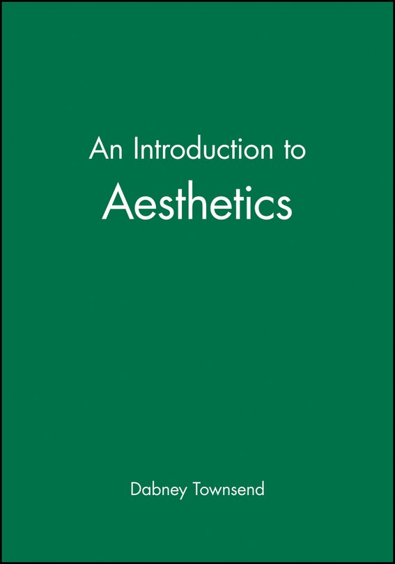 Front cover_An Introduction to Aesthetics