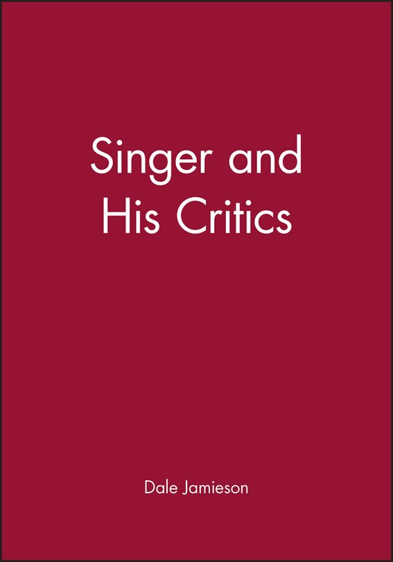 Front cover_Singer and His Critics