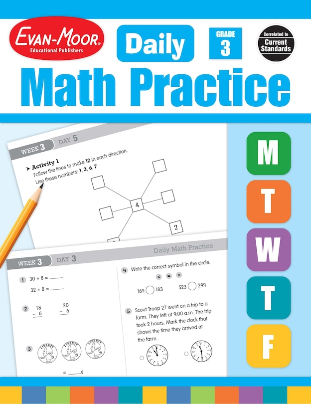 Front cover_Daily Math Practice, Grade 3 Teacher Edition