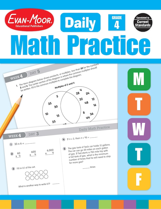 Front cover_Daily Math Practice, Grade 4 Teacher Edition