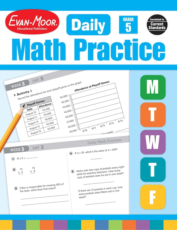 Front cover_Daily Math Practice, Grade 5 Teacher Edition