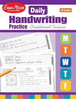 Front cover_Daily Handwriting Practice: Traditional Cursive, Kindergarten - Grade 6 Teacher Edition