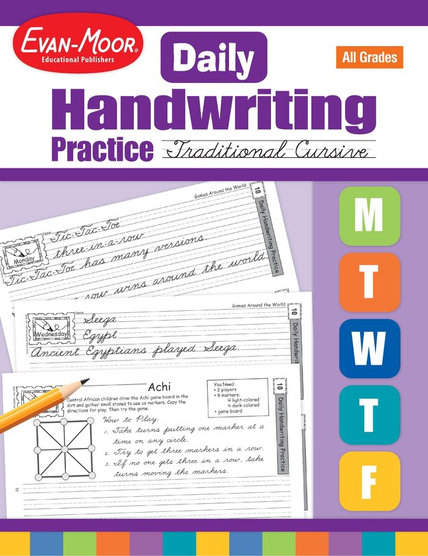 Front cover_Daily Handwriting Practice: Traditional Cursive, Kindergarten - Grade 6 Teacher Edition
