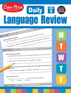 Front cover_Daily Language Review, Grade 6 Teacher Edition