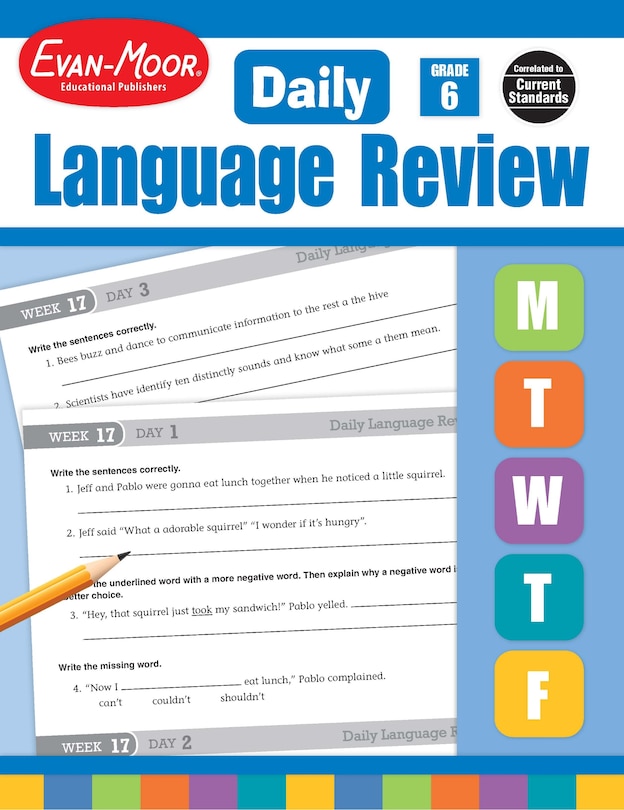 Front cover_Daily Language Review, Grade 6 Teacher Edition