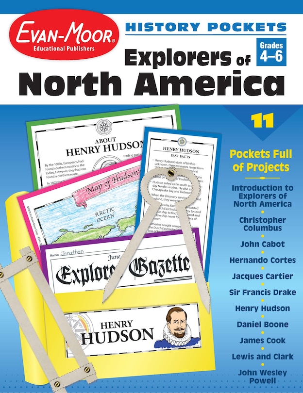 Couverture_History Pockets: Explorers of North America, Grade 4 - 6 Teacher Resource