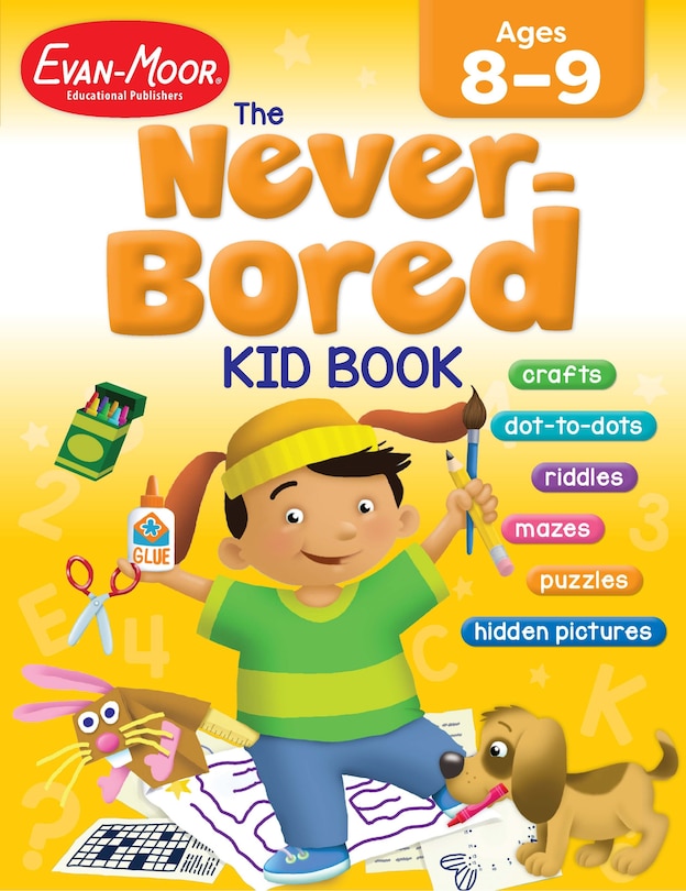 Couverture_The Never-Bored Kid Book, Age 8 - 9 Workbook