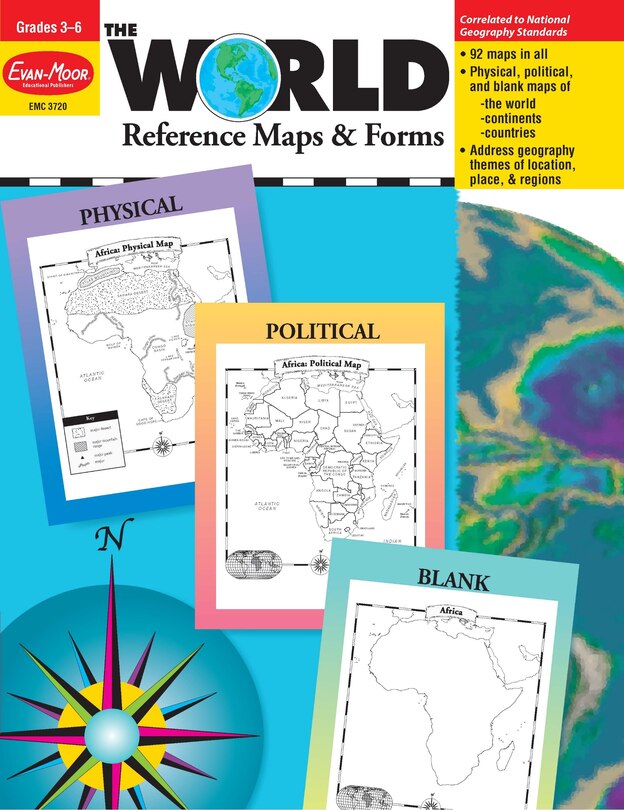 Couverture_The World - Reference Maps & Forms, Grade 3 - 6 - Teacher Resource
