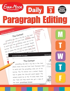 Couverture_Daily Paragraph Editing, Grade 3 Teacher Edition