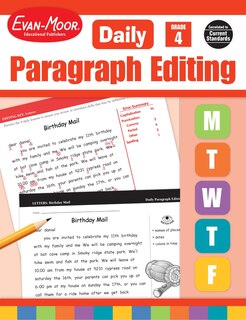 Front cover_Daily Paragraph Editing, Grade 4 Teacher Edition