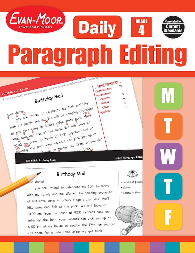 Front cover_Daily Paragraph Editing, Grade 4 Teacher Edition