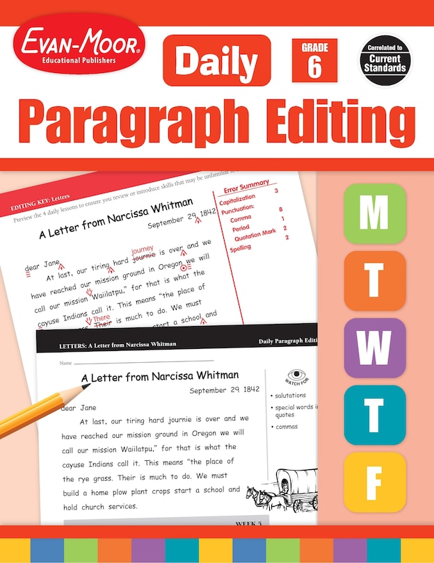 Front cover_Daily Paragraph Editing, Grade 6 Teacher Edition