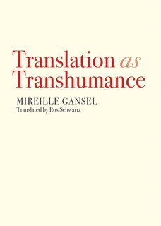Front cover_Translation As Transhumance