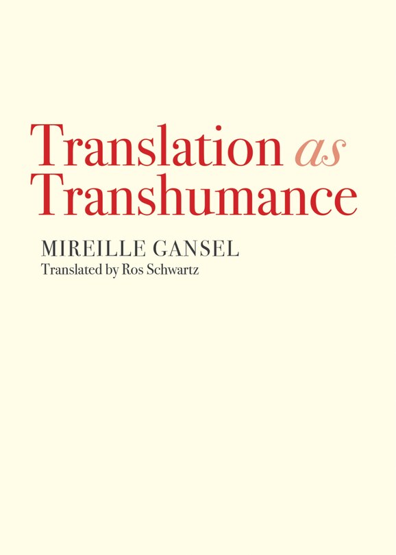 Front cover_Translation As Transhumance