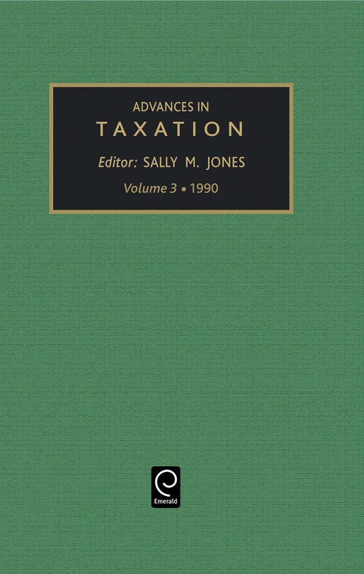 Front cover_Advances in Taxation