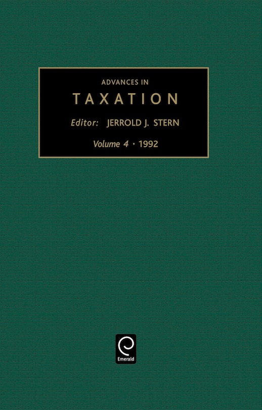 Couverture_Advances in Taxation