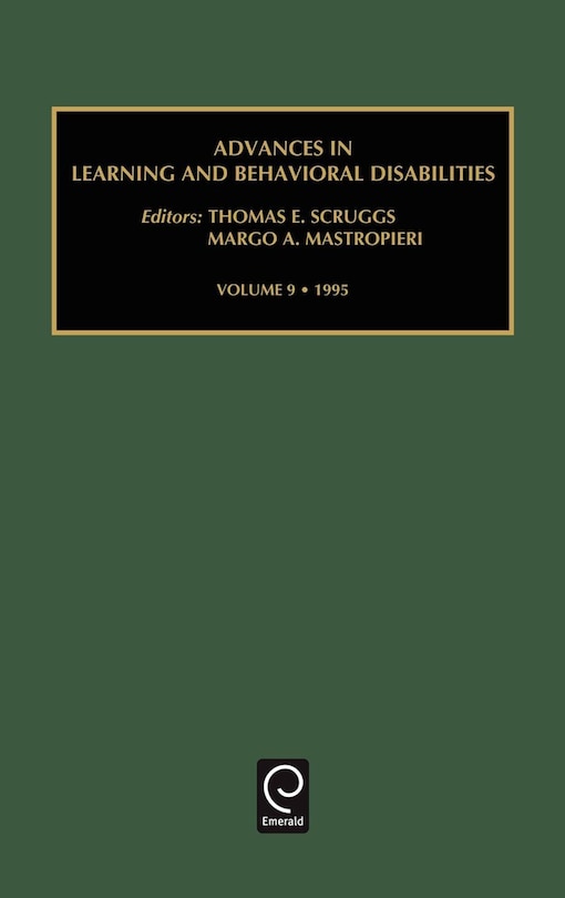 Front cover_Advances in Learning and Behavioural Disabilities