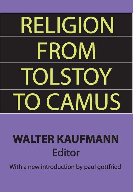 Front cover_Religion From Tolstoy To Camus