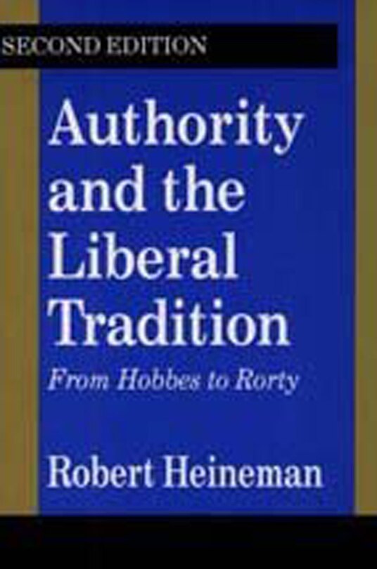 Couverture_Authority and the Liberal Tradition