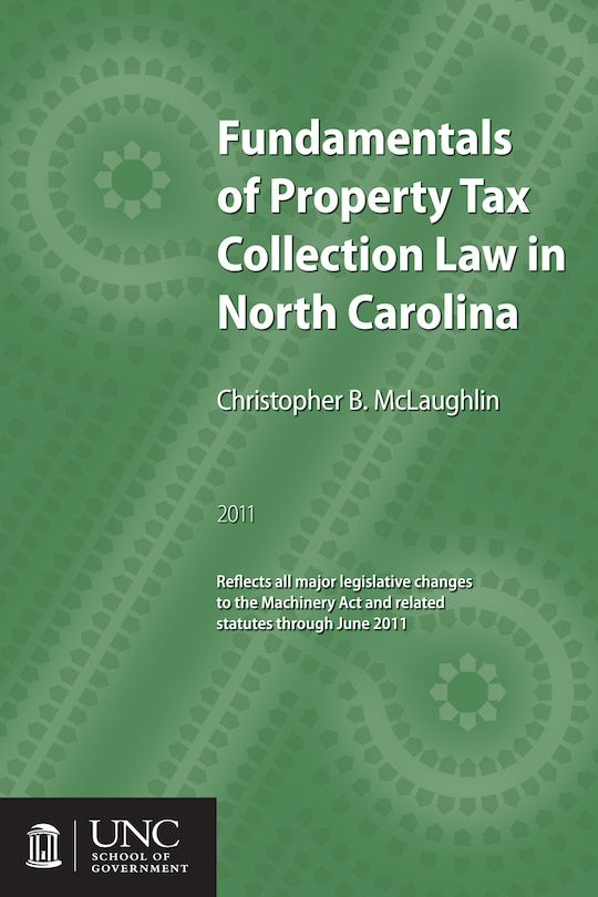 Couverture_Fundamentals Of Property Tax Collection Law In North Carolina