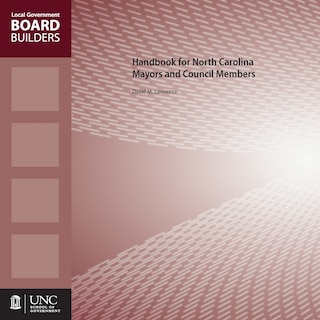 Front cover_Handbook For North Carolina Mayors And Council Members