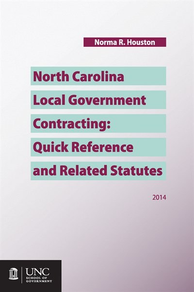 Couverture_North Carolina Local Government Contracting