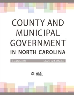 Couverture_County And Municipal Government In North Carolina