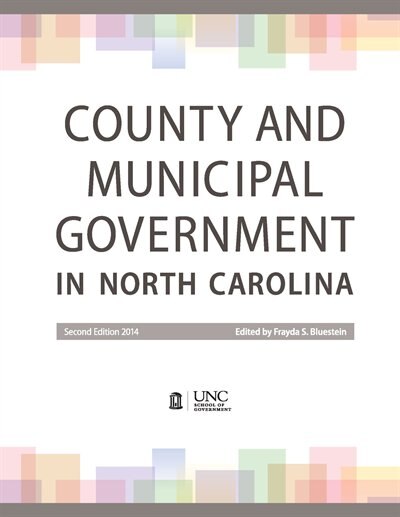 Couverture_County And Municipal Government In North Carolina