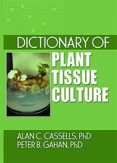 Front cover_Dictionary Of Plant Tissue Culture