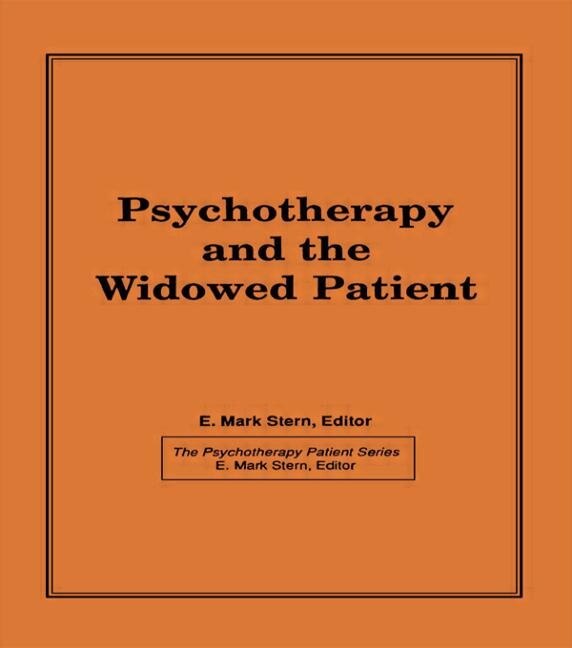 Couverture_Psychotherapy And The Widowed Patient