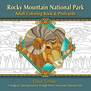Couverture_Rocky Mountain National Park Adult Coloring Book & Postcards