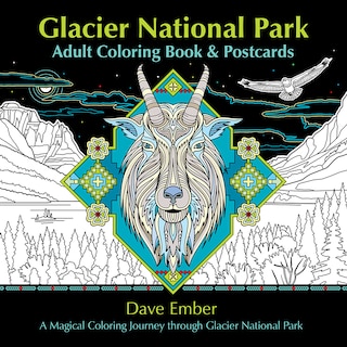 Couverture_Glacier National Park Adult Coloring Book and Postcards