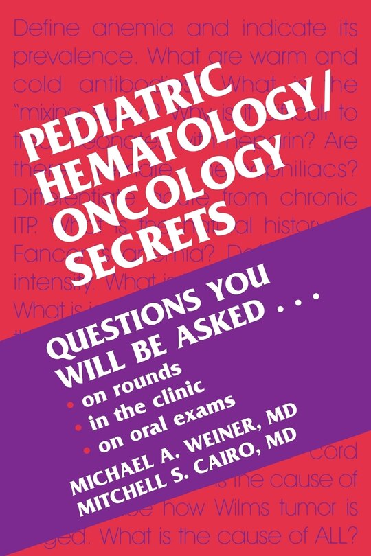 Front cover_Pediatric Hematology/Oncology Secrets