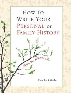 Couverture_How to Write Your Personal or Family History
