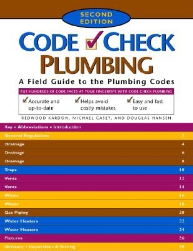 Front cover_Code Check Plumbing