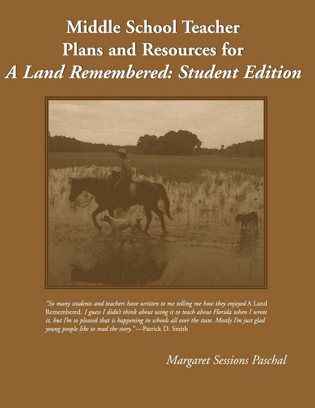 Couverture_Middle School Teacher Plans And Resources For A Land Remembered