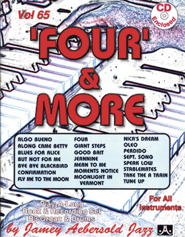 Front cover_Jamey Aebersold Jazz -- 'Four' & More, Vol 65